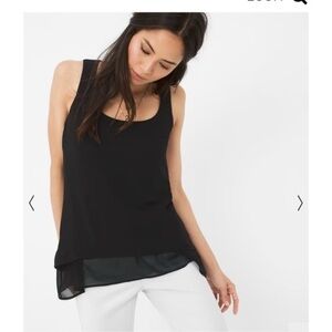 White House Black Market Hi-Lo Layered Tank